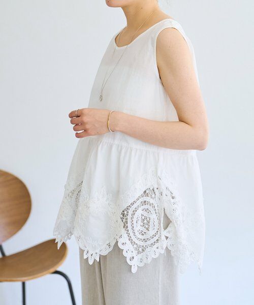 BEARDSLEY / ビアズリー シャツ・ブラウス | 《4/2(木)18：00予約開始》バテンレースブラウス | 詳細4