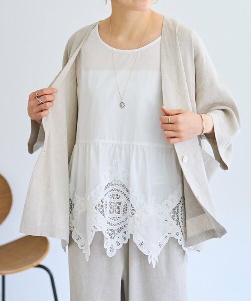 BEARDSLEY / ビアズリー シャツ・ブラウス | 《4/2(木)18：00予約開始》バテンレースブラウス | 詳細9