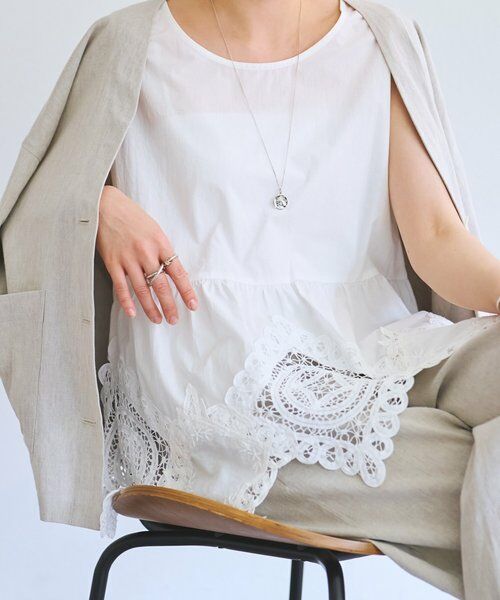 BEARDSLEY / ビアズリー シャツ・ブラウス | 《4/2(木)18：00予約開始》バテンレースブラウス（ホワイト）