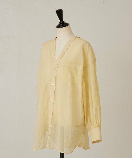 BEARDSLEY / ビアズリー シャツ・ブラウス | 《3/19(木)12：00予約開始》アキハストライプカラーレスシャツ | 詳細2