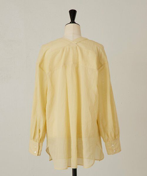 BEARDSLEY / ビアズリー シャツ・ブラウス | 《3/19(木)12：00予約開始》アキハストライプカラーレスシャツ | 詳細4