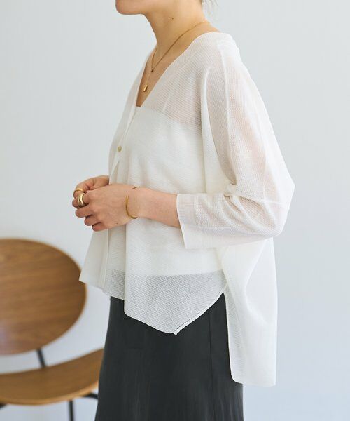 BEARDSLEY / ビアズリー カーディガン・ボレロ | 《3/21(土)12:00予約開始》シアーサラッとカーディガン | 詳細2
