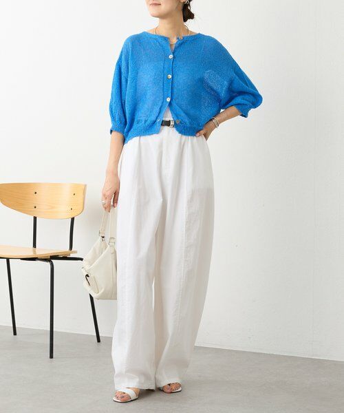 BEARDSLEY / ビアズリー ニット・セーター | 《4/1(水)20：00予約開始》ペーパーヤーン前後ニット | 詳細11