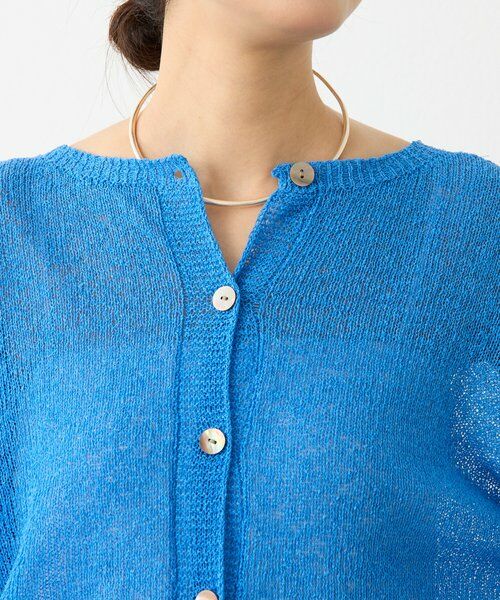 BEARDSLEY / ビアズリー ニット・セーター | 《4/1(水)20：00予約開始》ペーパーヤーン前後ニット | 詳細13