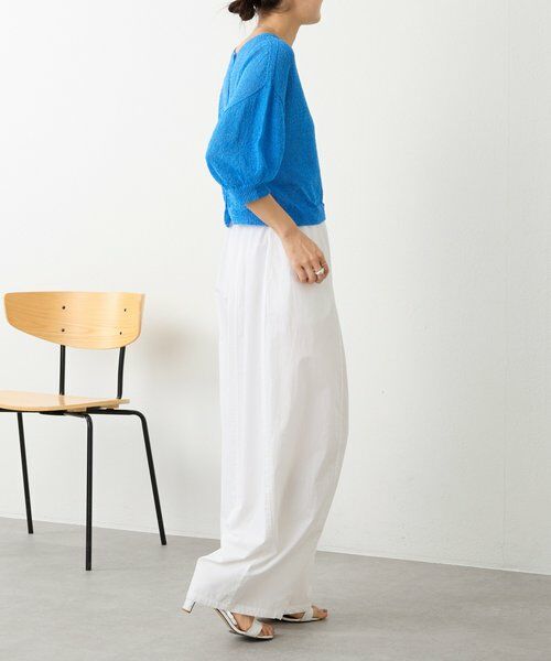 BEARDSLEY / ビアズリー ニット・セーター | 《4/1(水)20：00予約開始》ペーパーヤーン前後ニット | 詳細8