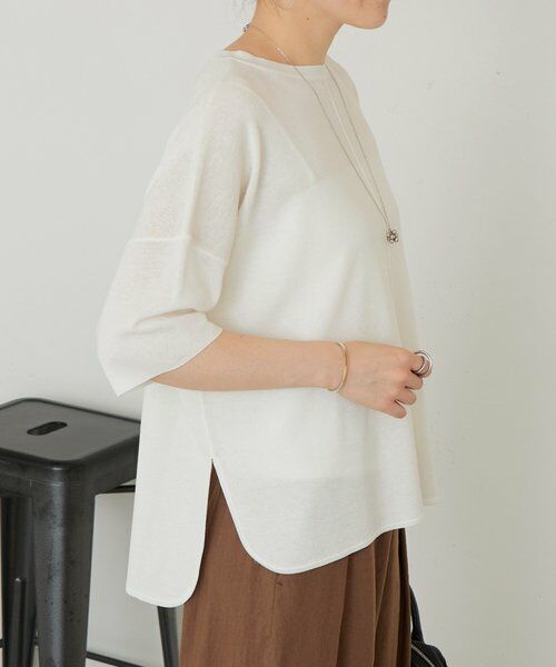 BEARDSLEY / ビアズリー ニット・セーター | 《3/21(土)12：00予約開始》半袖サラッとプルオーバー | 詳細4