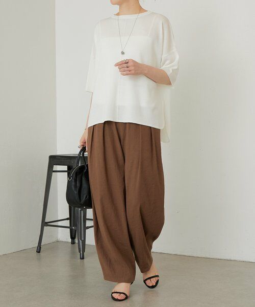 BEARDSLEY / ビアズリー ニット・セーター | 《3/21(土)12：00予約開始》半袖サラッとプルオーバー | 詳細6