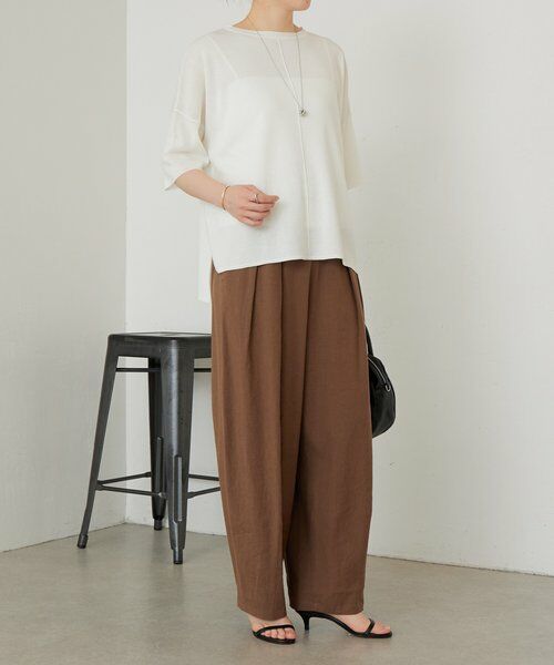 BEARDSLEY / ビアズリー ニット・セーター | 《3/21(土)12：00予約開始》半袖サラッとプルオーバー | 詳細9