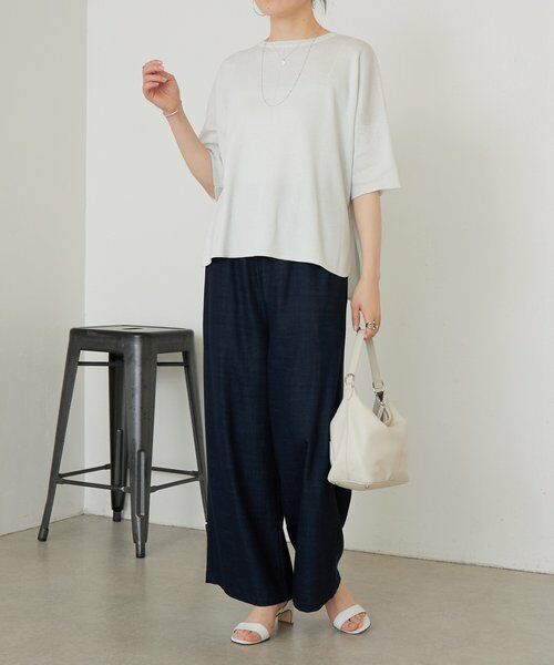 BEARDSLEY / ビアズリー ニット・セーター | 《3/21(土)12：00予約開始》半袖サラッとプルオーバー | 詳細15