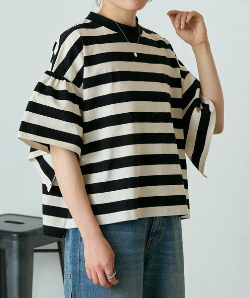 BEARDSLEY / ビアズリー カットソー | フレアスリーブTee | 詳細1