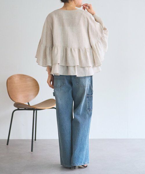 BEARDSLEY / ビアズリー その他アウター | リネンフリル羽織 | 詳細14