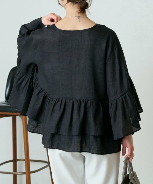 BEARDSLEY / ビアズリー その他アウター | リネンフリル羽織 | 詳細26