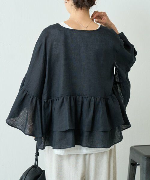 BEARDSLEY / ビアズリー その他アウター | リネンフリル羽織 | 詳細17