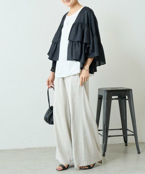 BEARDSLEY / ビアズリー その他アウター | リネンフリル羽織 | 詳細20