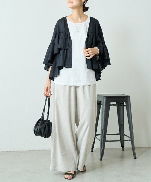 BEARDSLEY / ビアズリー その他アウター | リネンフリル羽織 | 詳細23