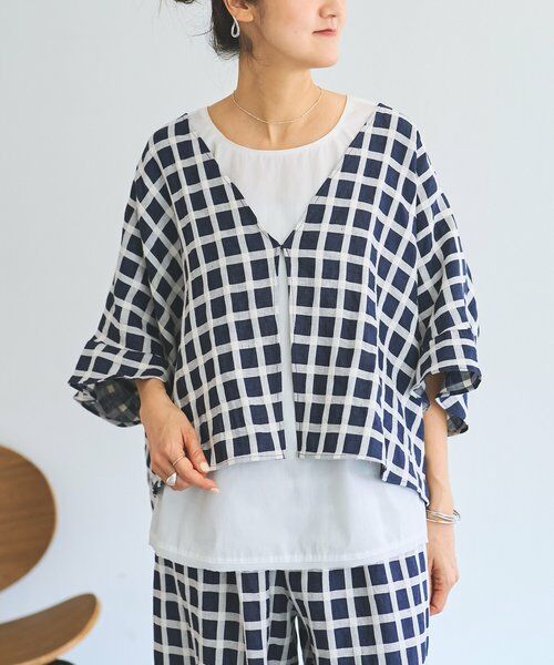 BEARDSLEY / ビアズリー その他アウター | 綿麻ウインドペンハオリ | 詳細3