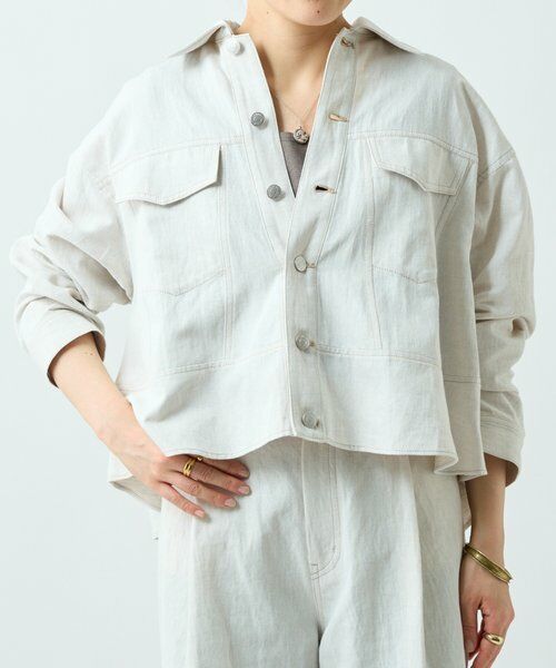 BEARDSLEY / ビアズリー Gジャン・デニムジャケット | リネン混デニムジャケット | 詳細1