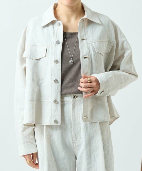 BEARDSLEY / ビアズリー Gジャン・デニムジャケット | リネン混デニムジャケット | 詳細3
