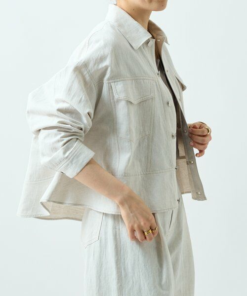 BEARDSLEY / ビアズリー Gジャン・デニムジャケット | リネン混デニムジャケット | 詳細4