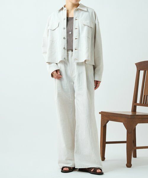 BEARDSLEY / ビアズリー Gジャン・デニムジャケット | リネン混デニムジャケット | 詳細6