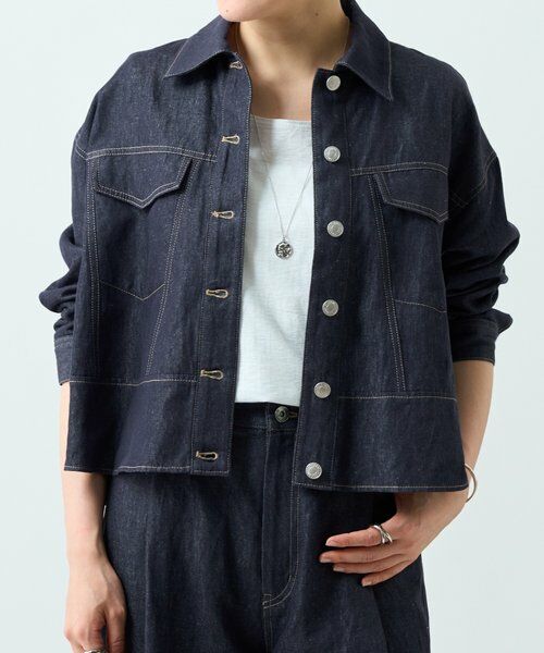 BEARDSLEY / ビアズリー Gジャン・デニムジャケット | リネン混デニムジャケット | 詳細9