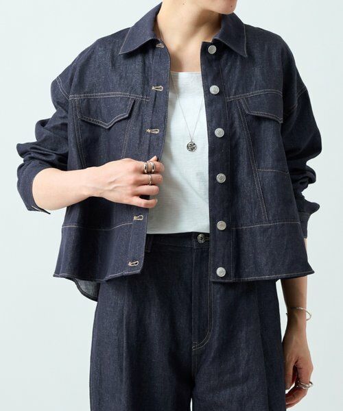 BEARDSLEY / ビアズリー Gジャン・デニムジャケット | リネン混デニムジャケット | 詳細19