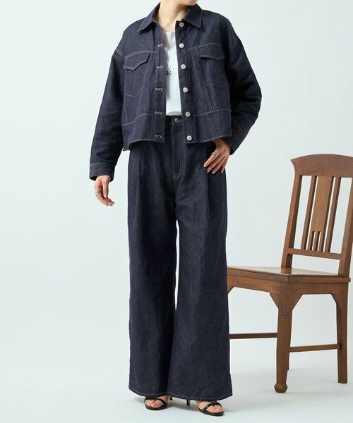 BEARDSLEY / ビアズリー Gジャン・デニムジャケット | リネン混デニムジャケット | 詳細16