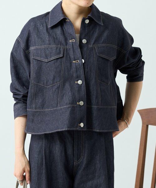BEARDSLEY / ビアズリー Gジャン・デニムジャケット | リネン混デニムジャケット | 詳細17