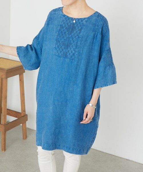 BEARDSLEY / ビアズリー ロング・マキシ丈ワンピース | ウォッシュドリネンワンピース | 詳細1