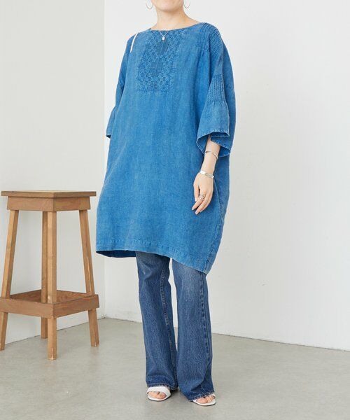 BEARDSLEY / ビアズリー ロング・マキシ丈ワンピース | ウォッシュドリネンワンピース | 詳細8