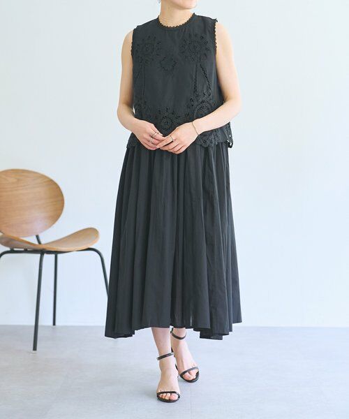 BEARDSLEY / ビアズリー ロング・マキシ丈ワンピース | 《4/2(木)18：00予約開始》バテンレースアンサンブルワンピ | 詳細1