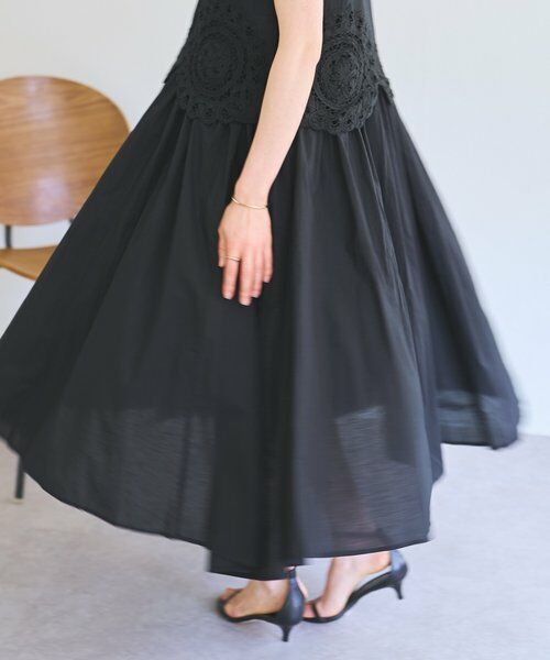 BEARDSLEY / ビアズリー ロング・マキシ丈ワンピース | 《4/2(木)18：00予約開始》バテンレースアンサンブルワンピ | 詳細11