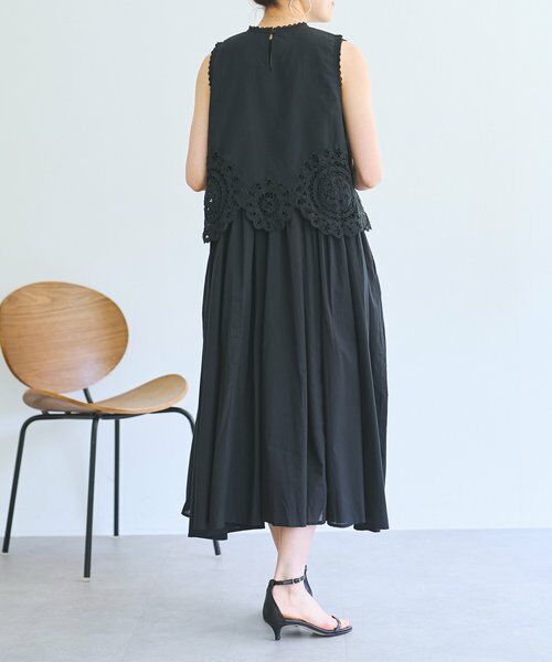 BEARDSLEY / ビアズリー ロング・マキシ丈ワンピース | 《4/2(木)18：00予約開始》バテンレースアンサンブルワンピ | 詳細4