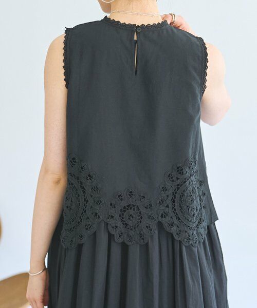 BEARDSLEY / ビアズリー ロング・マキシ丈ワンピース | 《4/2(木)18：00予約開始》バテンレースアンサンブルワンピ | 詳細8