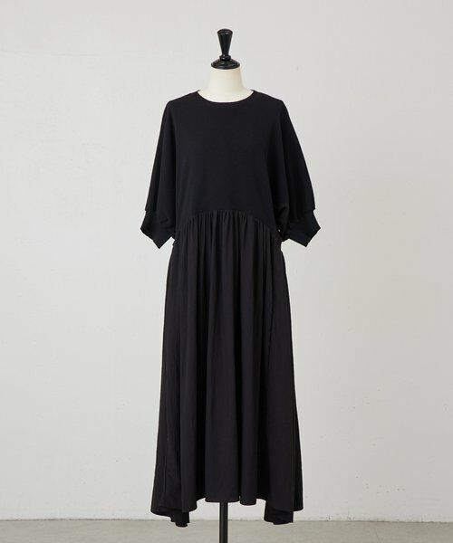 BEARDSLEY / ビアズリー ロング・マキシ丈ワンピース | ニットコンビギャザーワンピ | 詳細12