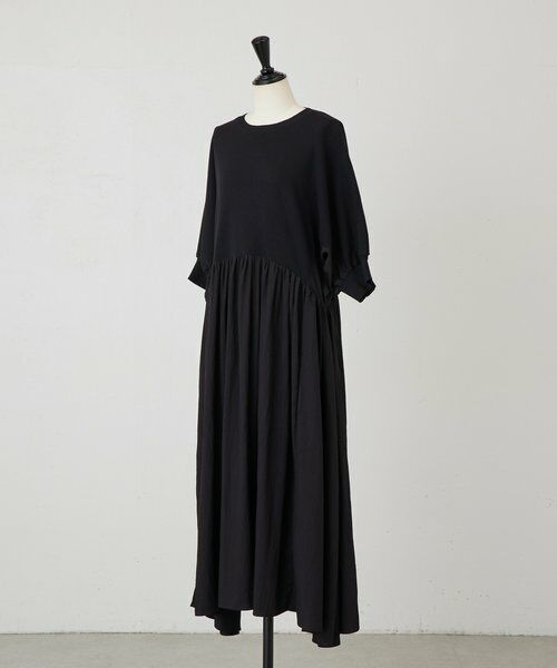 BEARDSLEY / ビアズリー ロング・マキシ丈ワンピース | ニットコンビギャザーワンピ | 詳細13