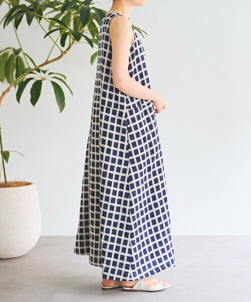 BEARDSLEY / ビアズリー ロング・マキシ丈ワンピース | 《3/19(木)12：00予約開始》綿麻ウインドペンワンピース | 詳細3