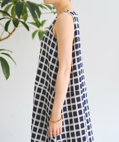 BEARDSLEY / ビアズリー ロング・マキシ丈ワンピース | 《3/19(木)12：00予約開始》綿麻ウインドペンワンピース | 詳細9