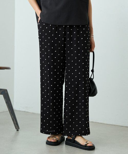 BEARDSLEY / ビアズリー その他パンツ | 《4/8(水)12:00予約開始》楊柳ドットイージーパンツ（ブラック）