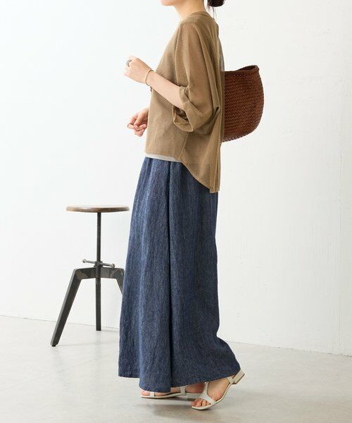 BEARDSLEY / ビアズリー その他パンツ | 《4/8(水)12:00予約開始》リネンデニムサルエルパンツ | 詳細7