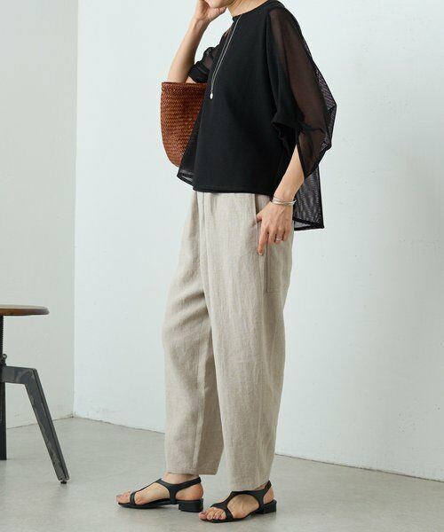 BEARDSLEY / ビアズリー その他パンツ | 《4/8(水)12:00予約開始》リネンバレルパンツ | 詳細4