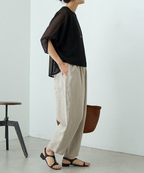 BEARDSLEY / ビアズリー その他パンツ | 《4/8(水)12:00予約開始》リネンバレルパンツ | 詳細6