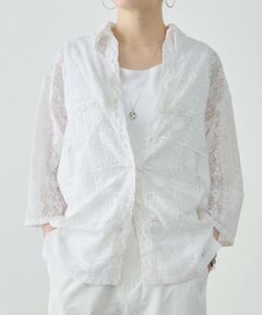 BEARDSLEY / ビアズリー シャツ・ブラウス | 《4/2(木)18：00予約開始》MIXレースシャツ