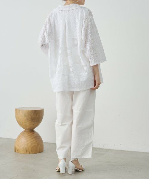 BEARDSLEY / ビアズリー シャツ・ブラウス | MIXレースシャツ | 詳細11