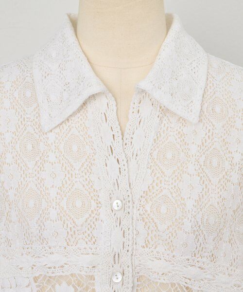 BEARDSLEY / ビアズリー シャツ・ブラウス | MIXレースシャツ | 詳細18