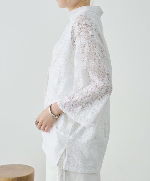 BEARDSLEY / ビアズリー シャツ・ブラウス | MIXレースシャツ | 詳細6