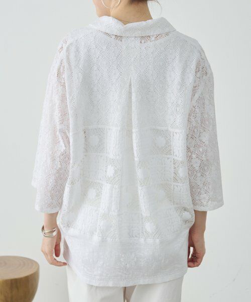 BEARDSLEY / ビアズリー シャツ・ブラウス | MIXレースシャツ | 詳細7