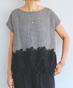 BEARDSLEY / ビアズリー シャツ・ブラウス | 裾レースリネンブラウス