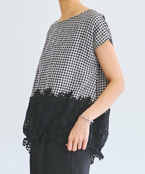 BEARDSLEY / ビアズリー シャツ・ブラウス | 裾レースリネンブラウス | 詳細15