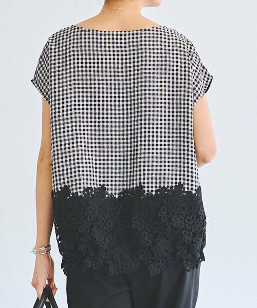BEARDSLEY / ビアズリー シャツ・ブラウス | 裾レースリネンブラウス | 詳細16
